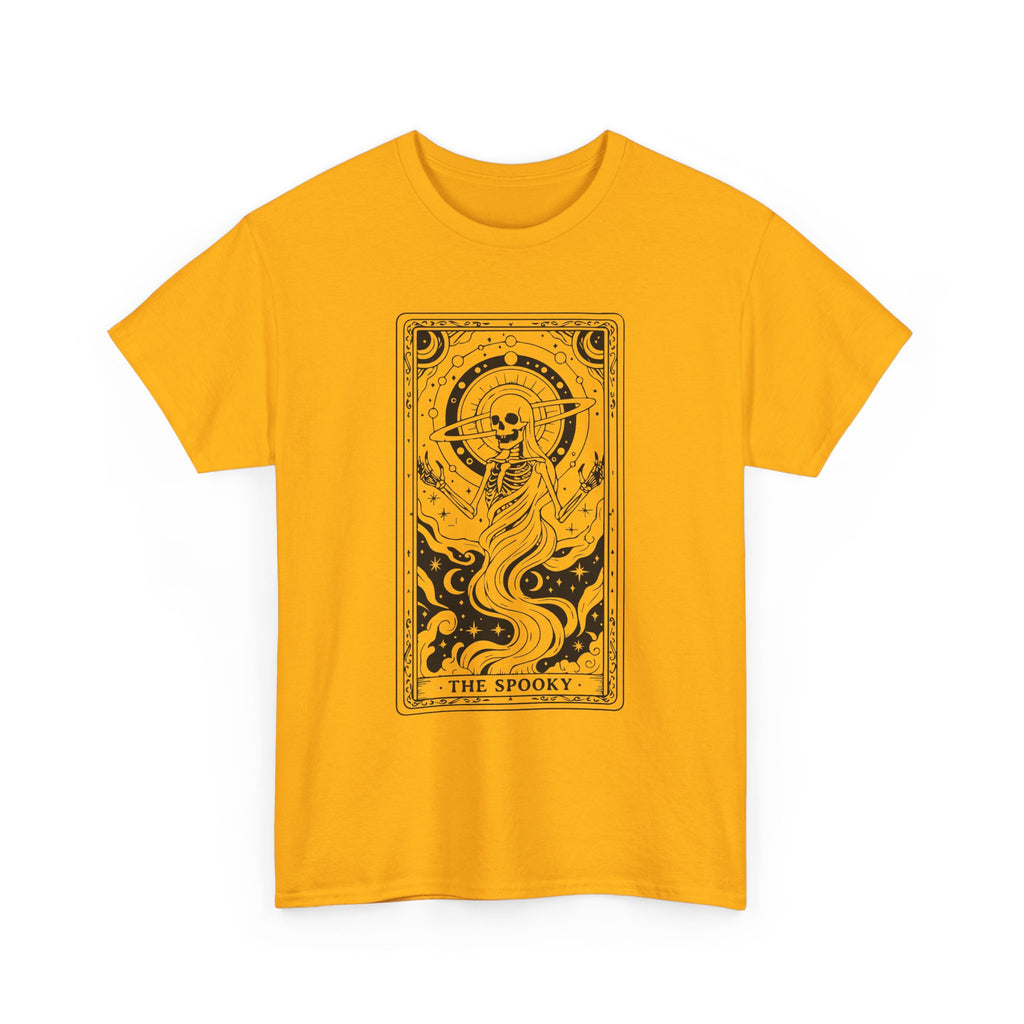 Tarot Skull Flame T‑Shirt — 'The Spooky' Gothic Graphic Tee
