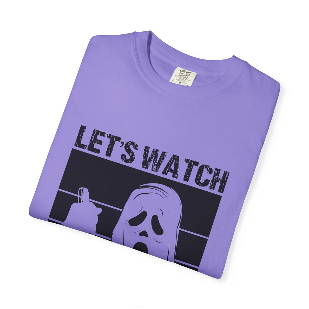 Scary Movies Tee — "Let’s Watch Scary Movies" Horror Graphic T-Shirt