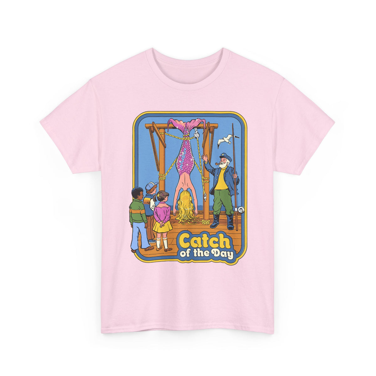 T-Shirt — "Catch of the Day" Retro Fishing Illustration Tee