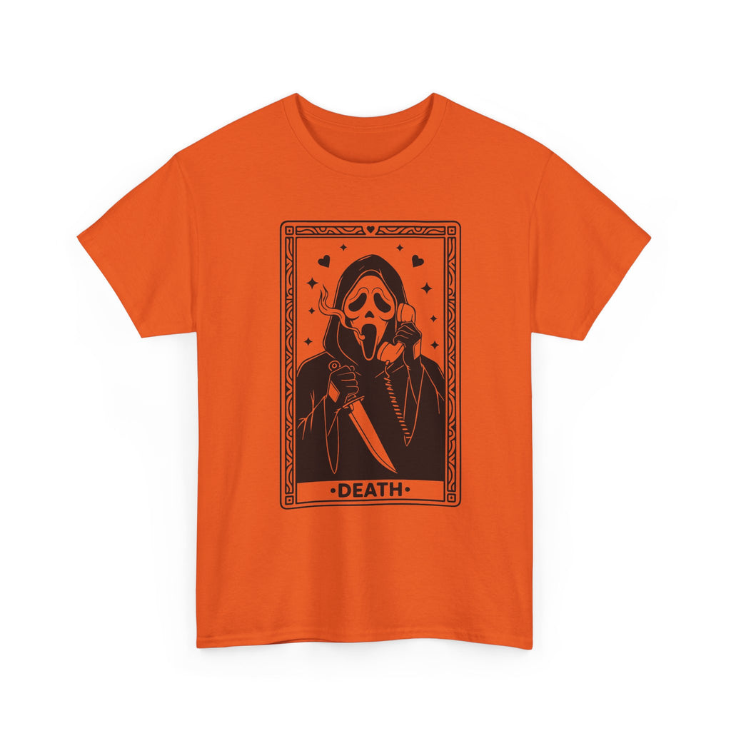 Death Tarot Card Tee — Gothic Skull Reaper Graphic T-Shirt