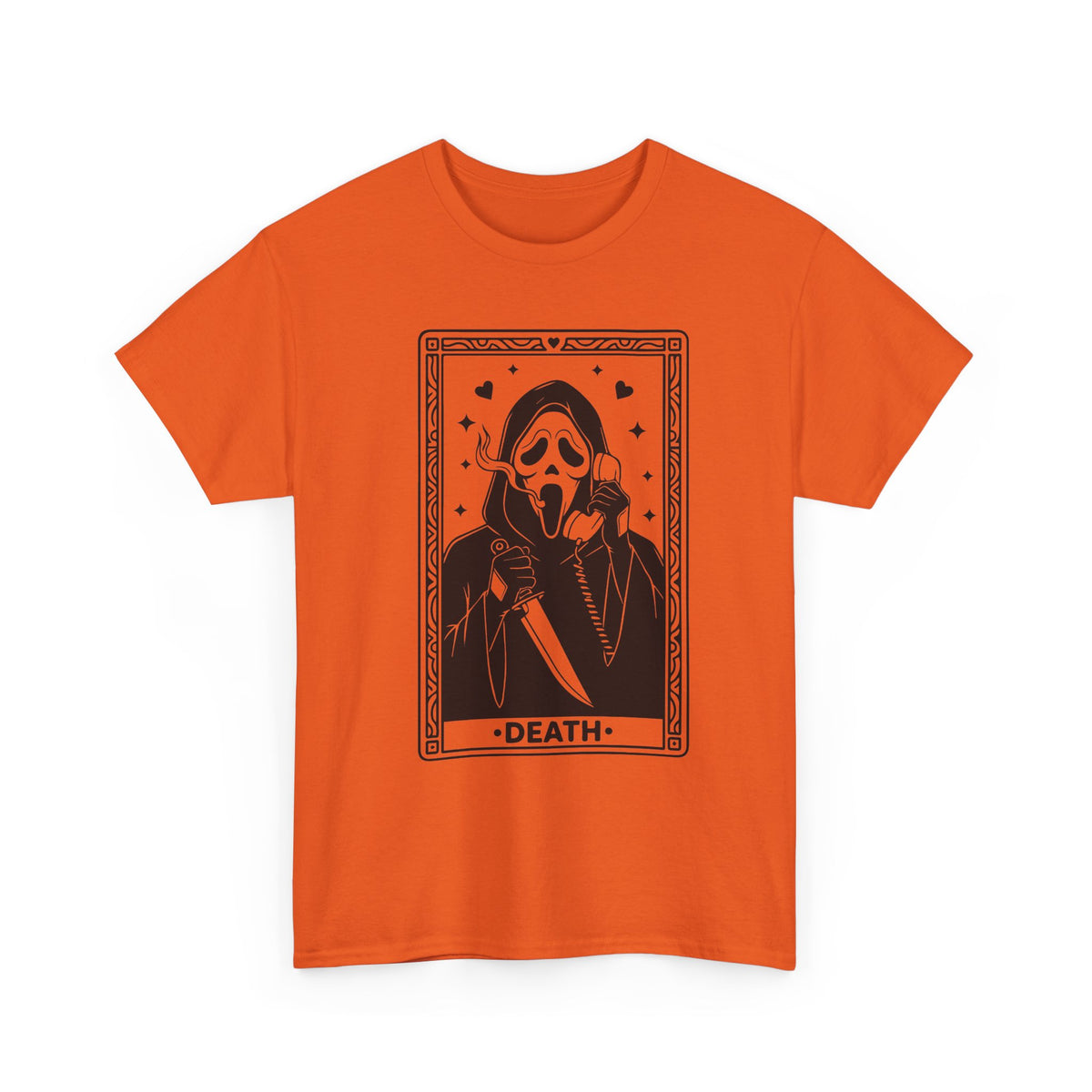 Death Tarot Card Tee — Gothic Skull Reaper Graphic T-Shirt