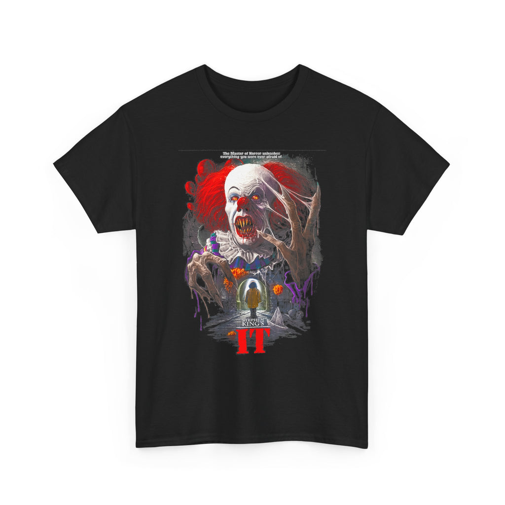 IT Movie Pennywise Horror T-Shirt — Scary Clown Graphic Tee for Halloween Fans