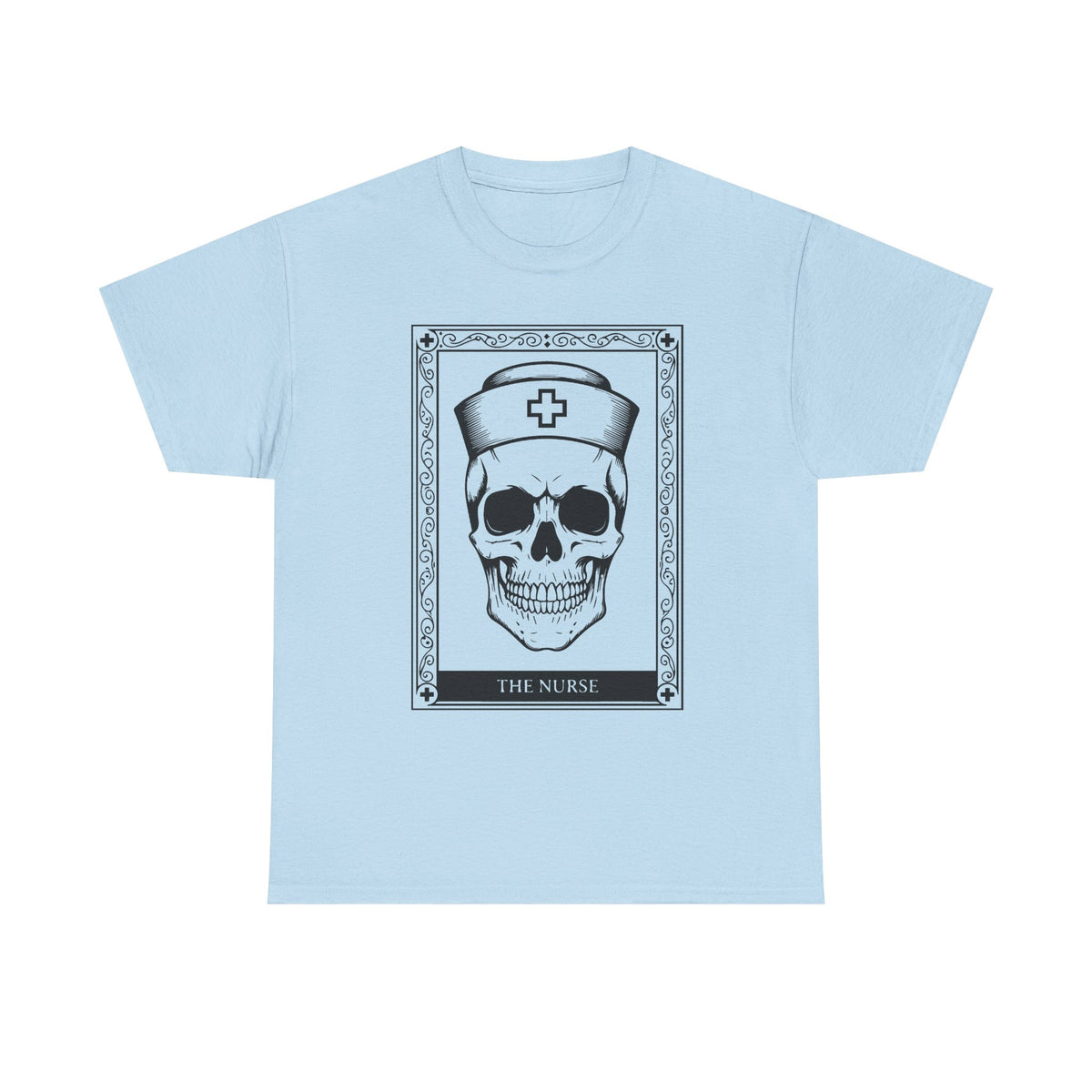 Nurse Skull Graphic Tee — Gothic Medical Skull T‑Shirt