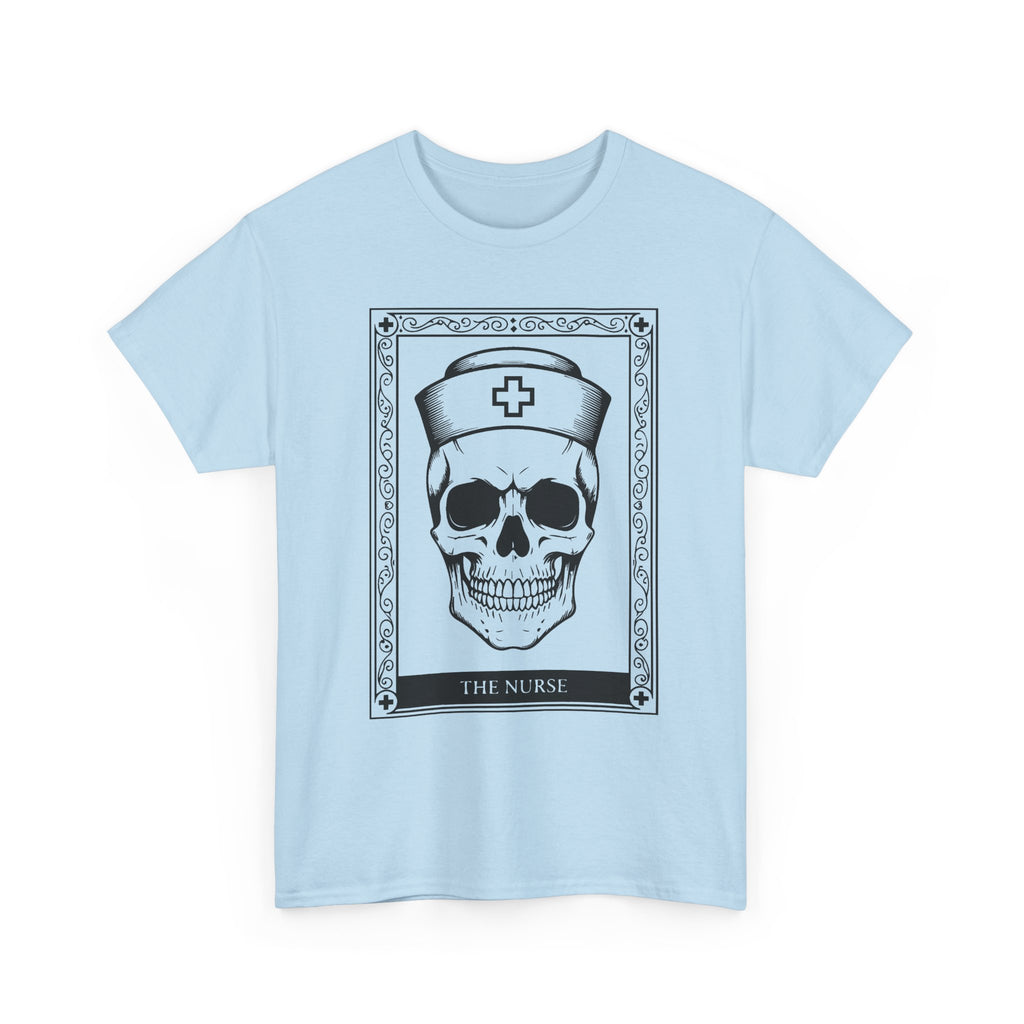 Nurse Skull Graphic Tee — Gothic Medical Skull T‑Shirt