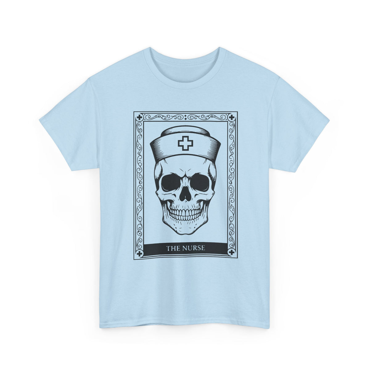 Nurse Skull Graphic Tee — Gothic Medical Skull T‑Shirt