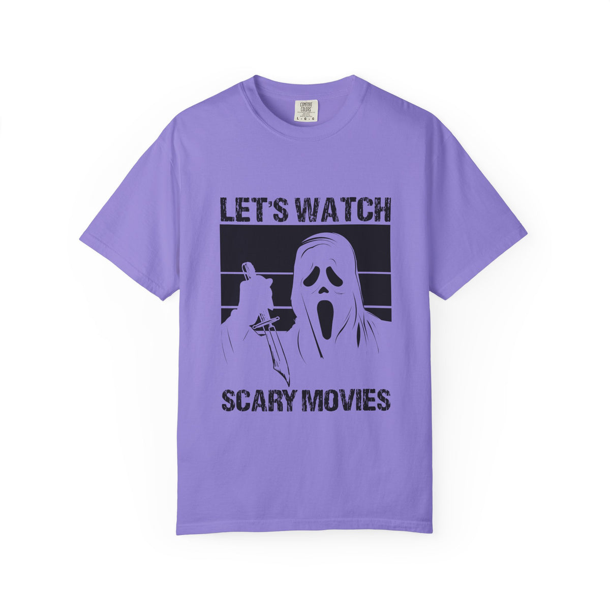 Scary Movies Tee — "Let’s Watch Scary Movies" Horror Graphic T-Shirt