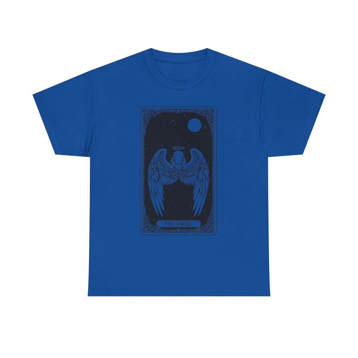 Tarot 'The Angel' Graphic Tee — Gothic Moonlight Angel Shirt