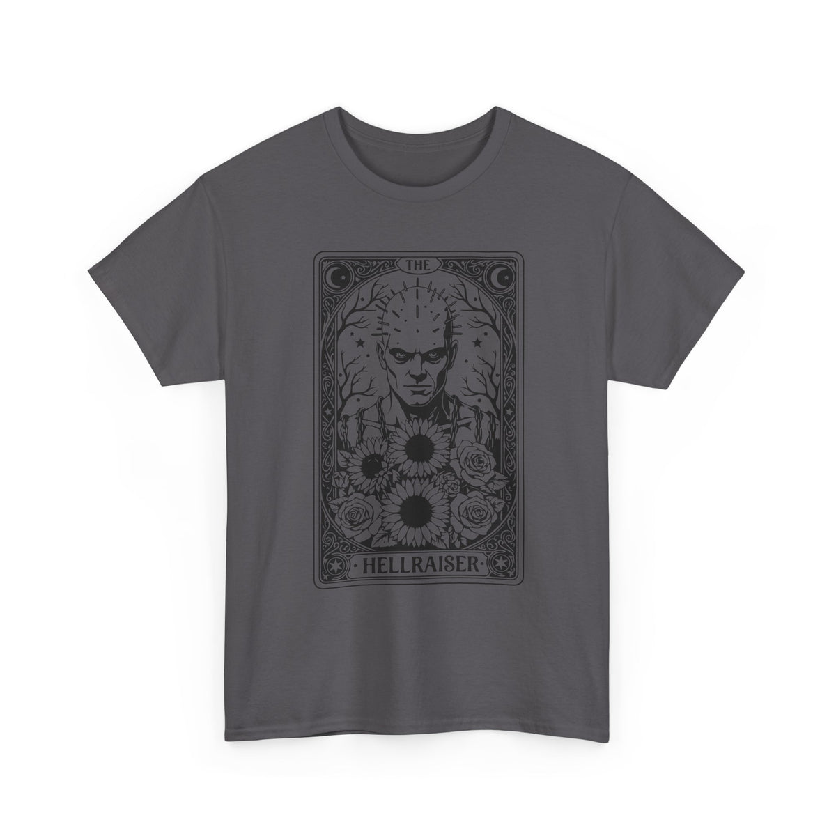 Hellraiser Tarot Card T-Shirt — Gothic Horror Pinhead Graphic Tee