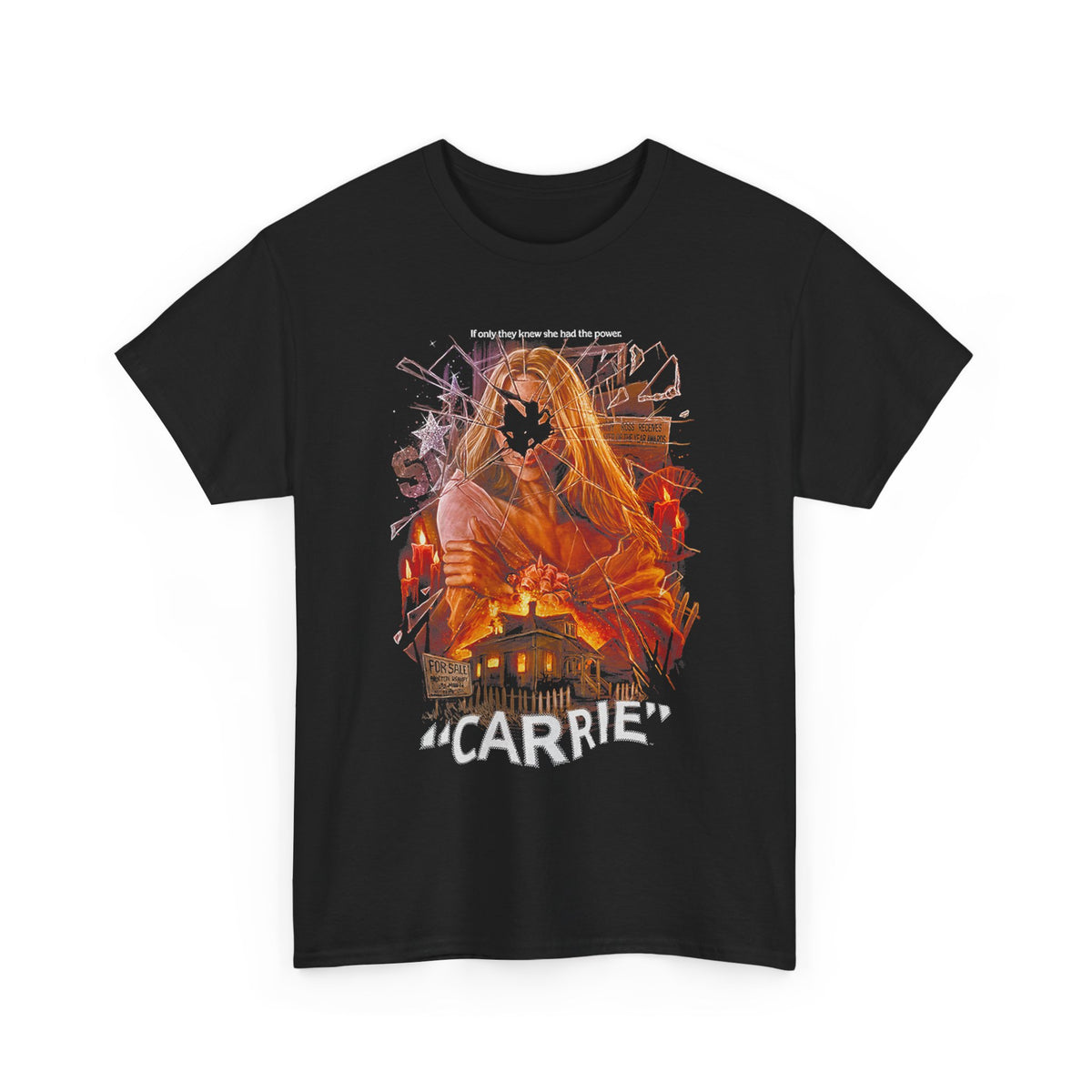 Carrie Horror Movie T-Shirt — Retro Blood-Red Prom Design