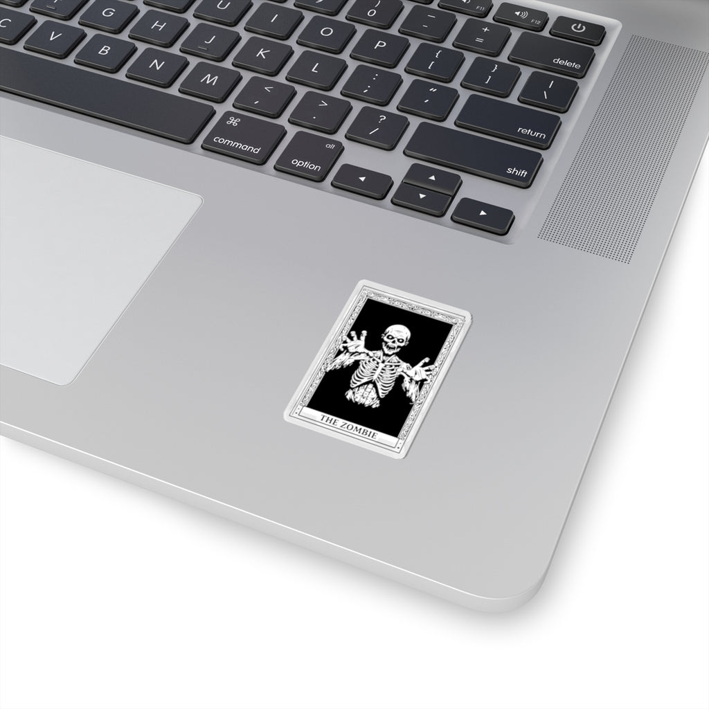 Zombie Tarot Sticker — The Zombie Kiss-Cut Horror Decal