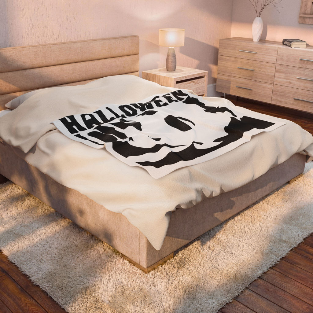 Halloween Michael Myers Velveteen Plush Blanket – Horror Movie Throw