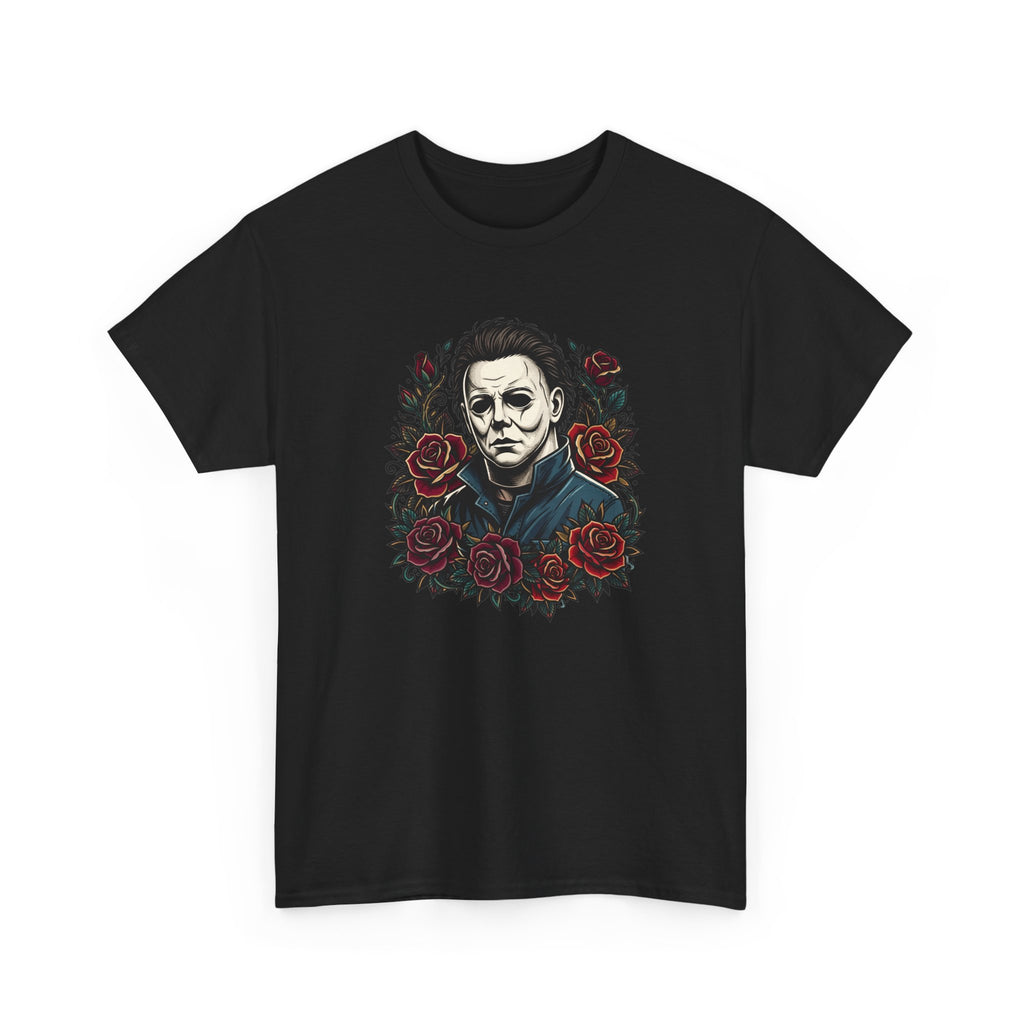 Horror Mask & Roses T‑Shirt
