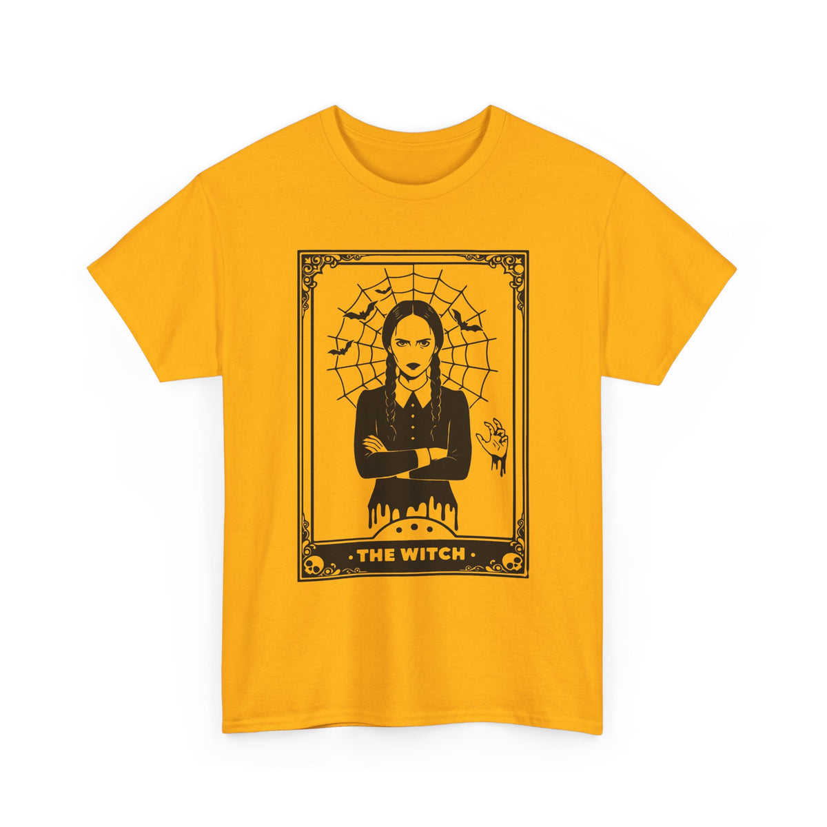 The Witch Graphic Tee - Gothic Tarot-Style Witch T-Shirt