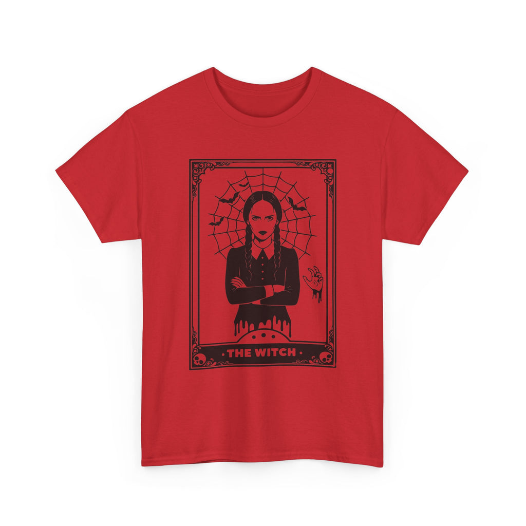 The Witch Graphic Tee - Gothic Tarot-Style Witch T-Shirt
