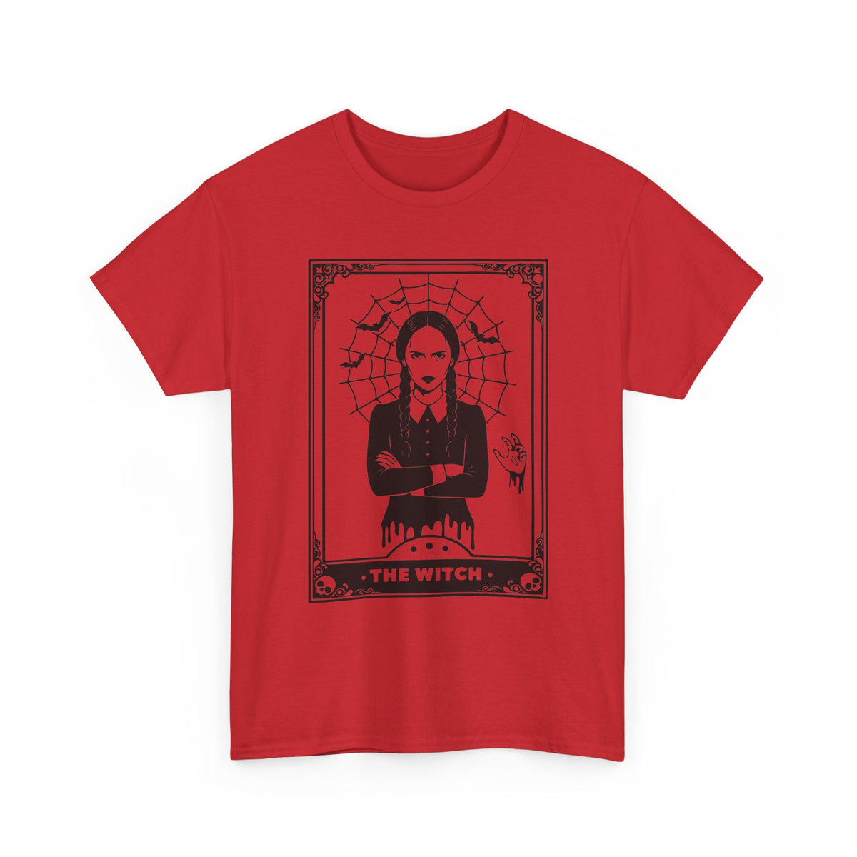 The Witch Graphic Tee - Gothic Tarot-Style Witch T-Shirt