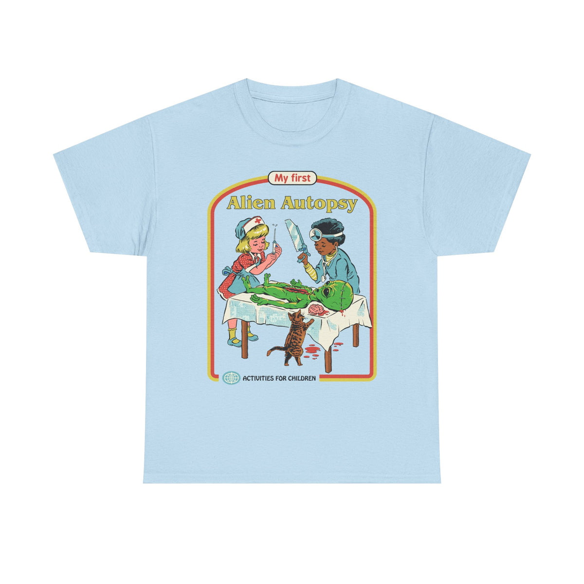 Kids' Novelty Tee — "My First Alien Autopsy" Retro Illustration