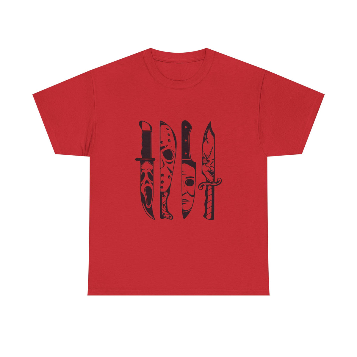 Knife Silhouette Tee — Black Blade Graphic T‑Shirt