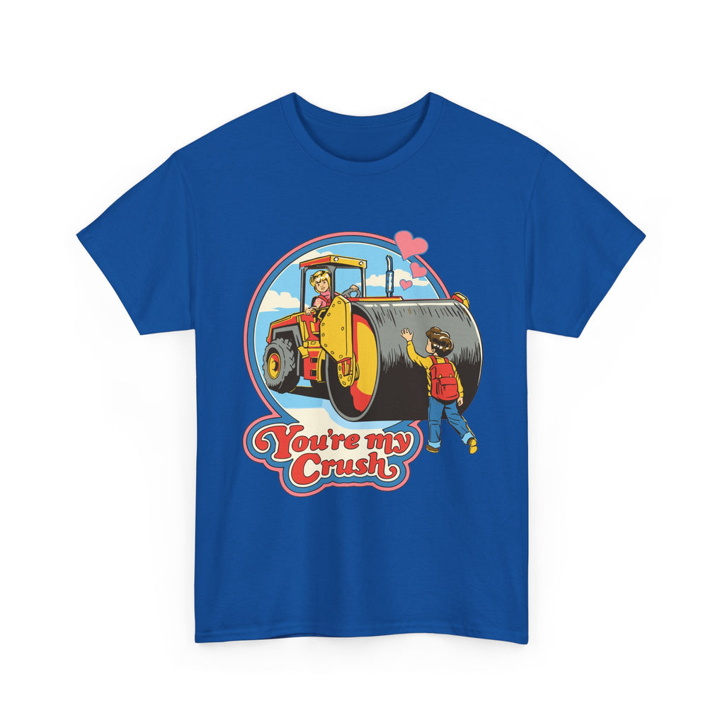 Vintage 'You're My Crush' Tee — Cute Construction Valentine T-Shirt