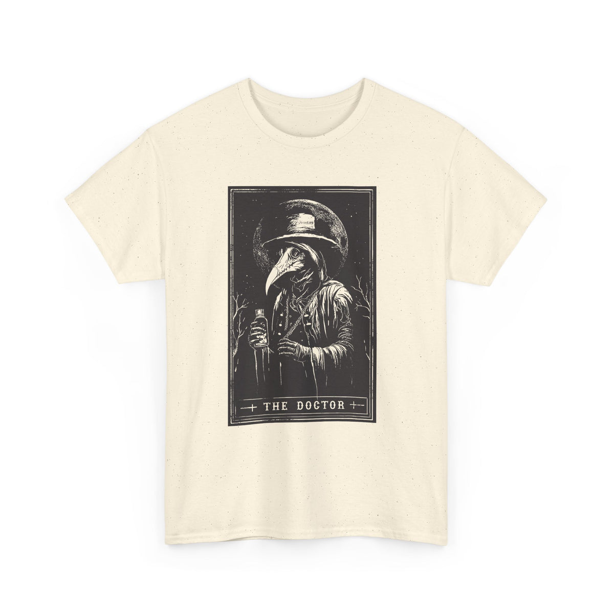 Graphic Tee — 'The Doctor' Plague Doctor Illustration T-Shirt