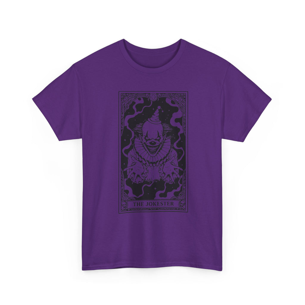 The Jokester Tarot T-Shirt — Gothic Clown Graphic Tee