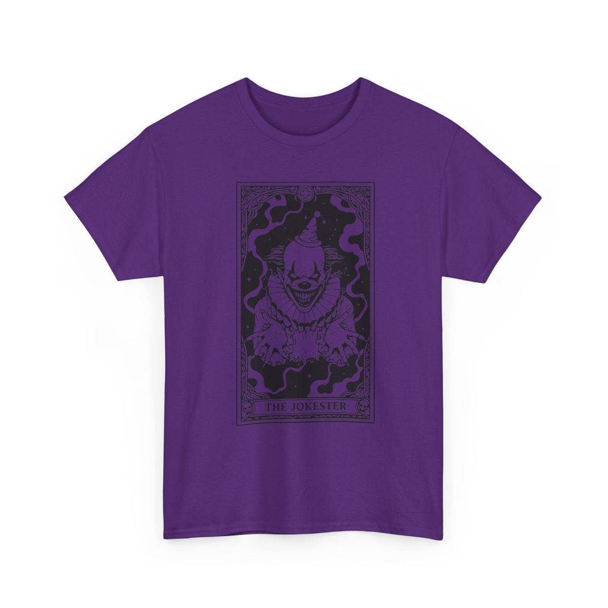 The Jokester Tarot T-Shirt — Gothic Clown Graphic Tee