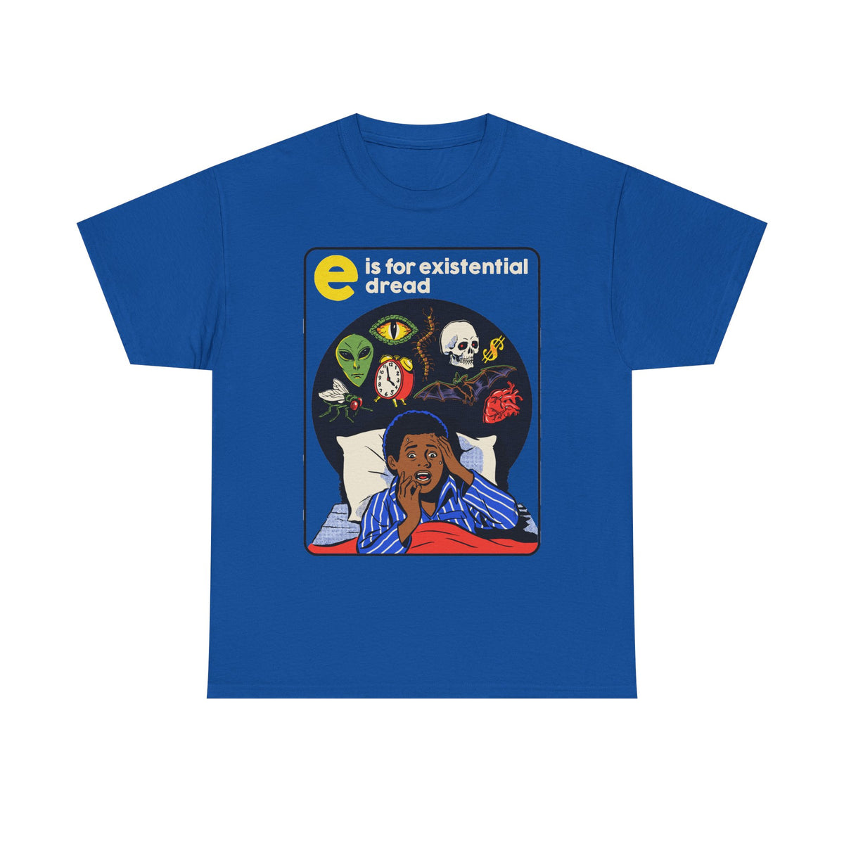 Nightmare Dreams Graphic Tee — Retro Horror Sleep Illustration