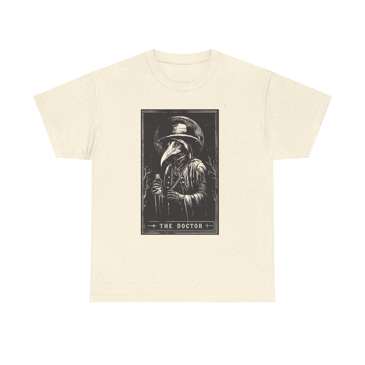 Graphic Tee — 'The Doctor' Plague Doctor Illustration T-Shirt