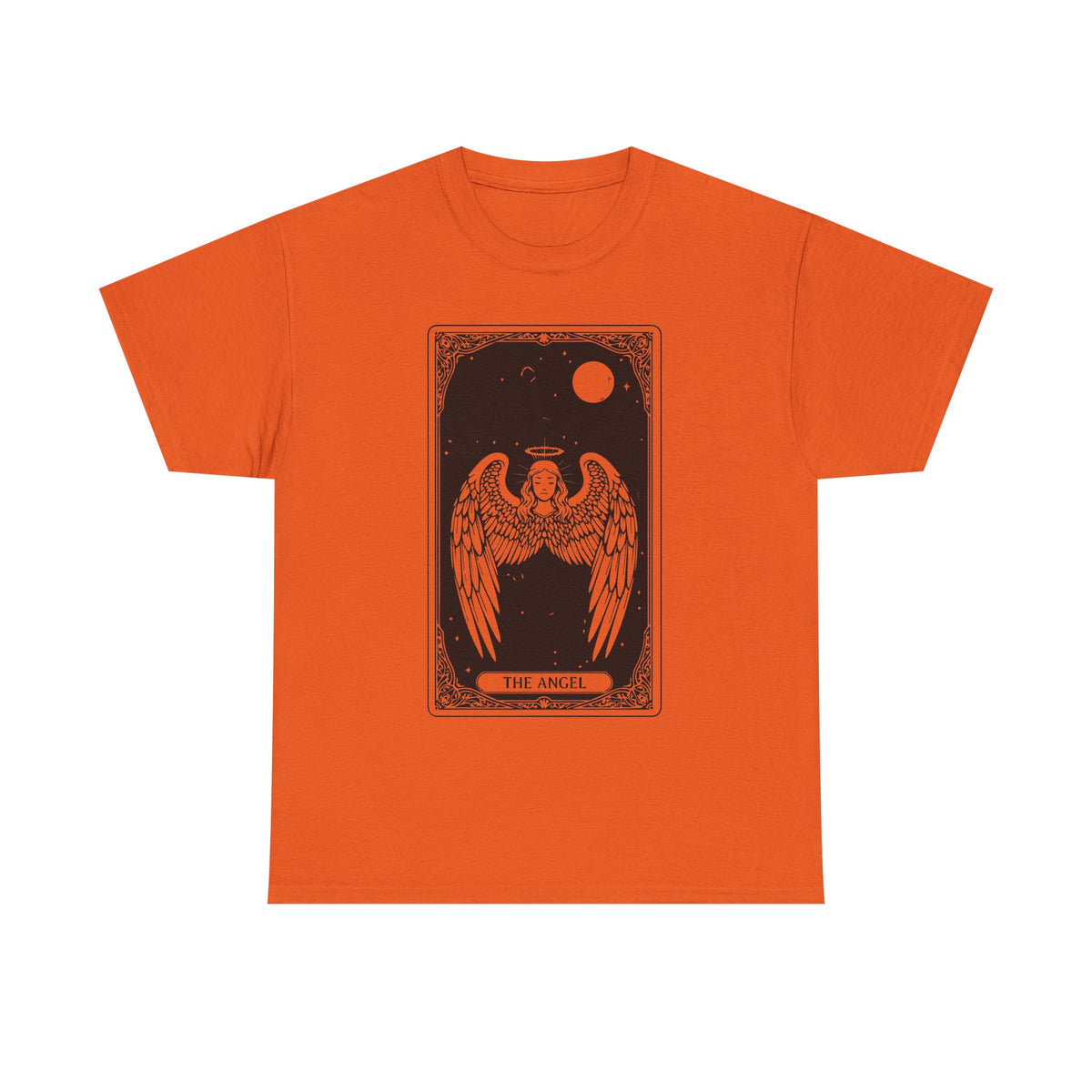 Tarot 'The Angel' Graphic Tee — Gothic Moonlight Angel Shirt