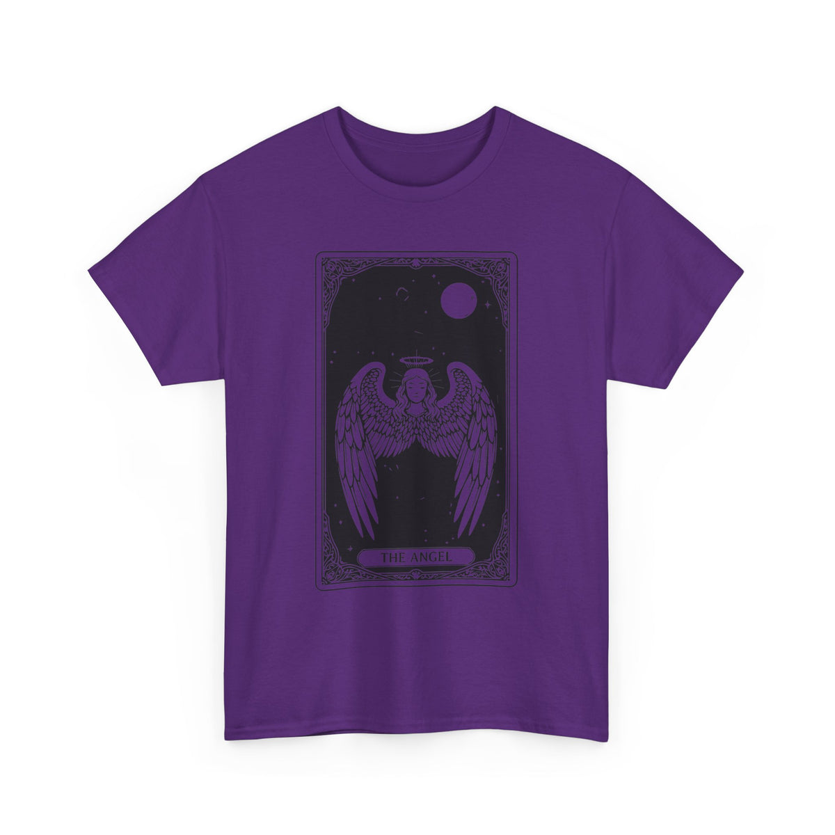Tarot 'The Angel' Graphic Tee — Gothic Moonlight Angel Shirt