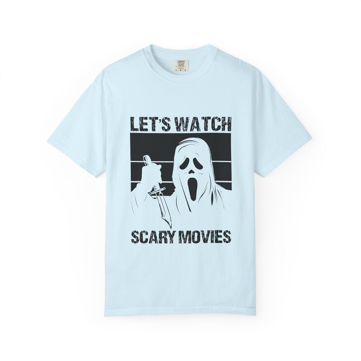 Scary Movies Tee — "Let’s Watch Scary Movies" Horror Graphic T-Shirt