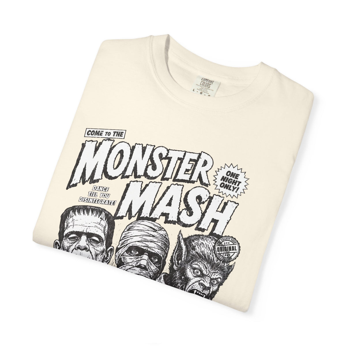 Monster Mash Vintage Horror T-Shirt — Retro Frankenstein Wolfman Mummy Concert Poster