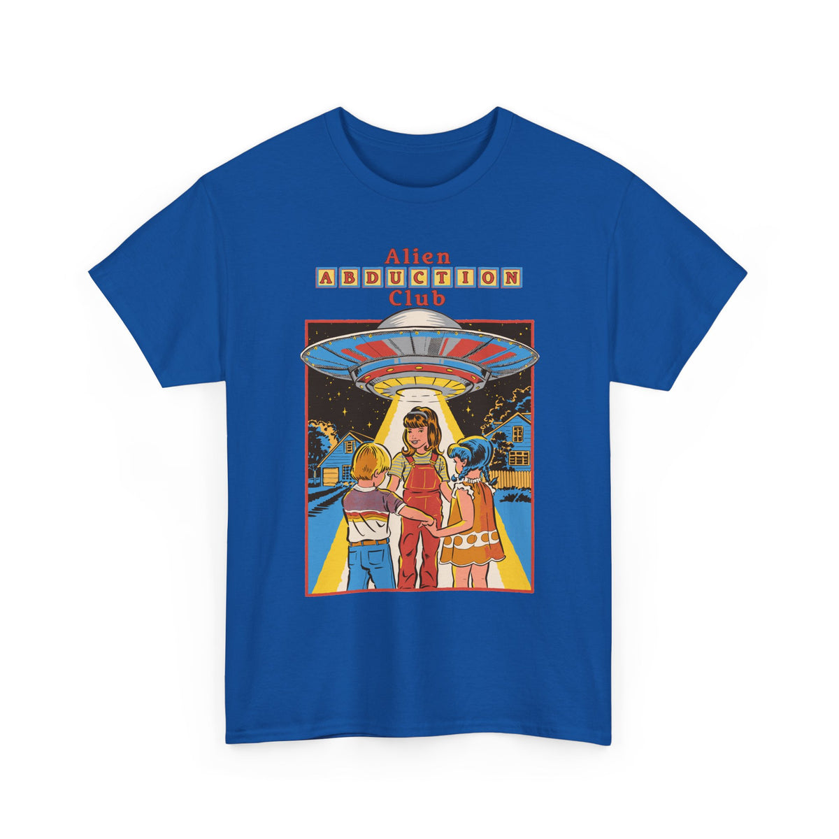 Alien Abduction Club Graphic Tee — Retro UFO Sci‑Fi T-Shirt