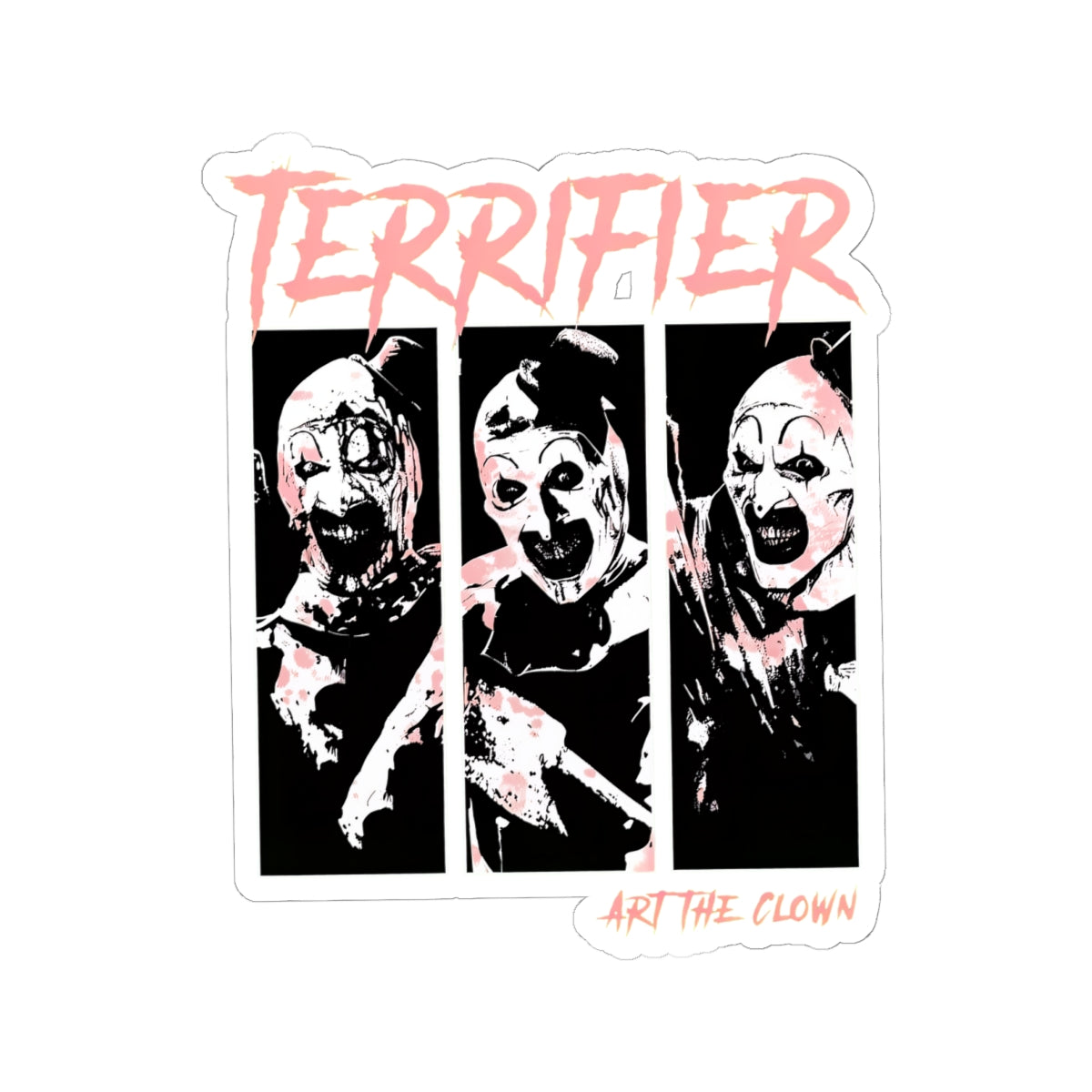 Terrifier Clown Horror Sticker — Kiss-Cut Scary Clown Decal