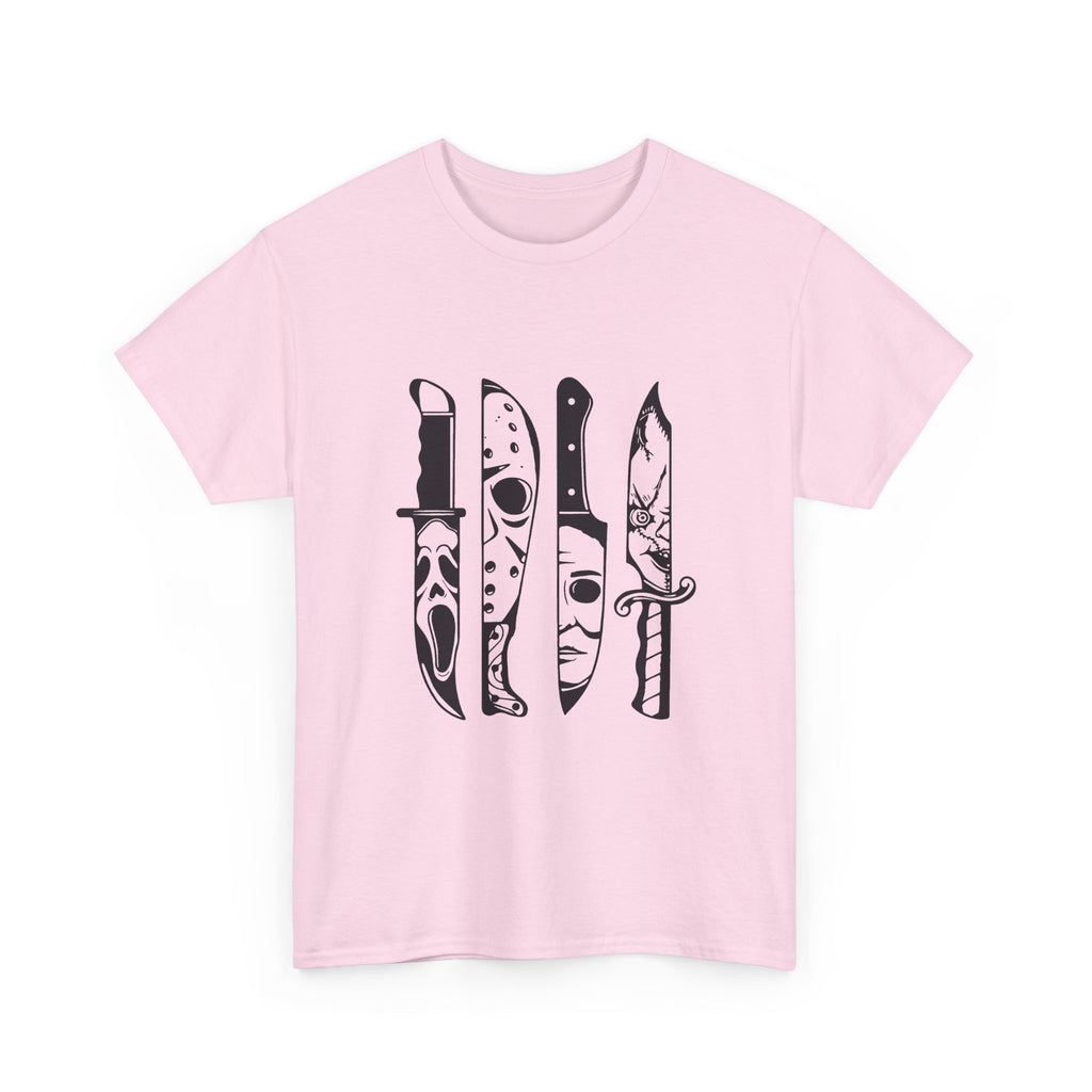 Knife Silhouette Tee — Black Blade Graphic T‑Shirt