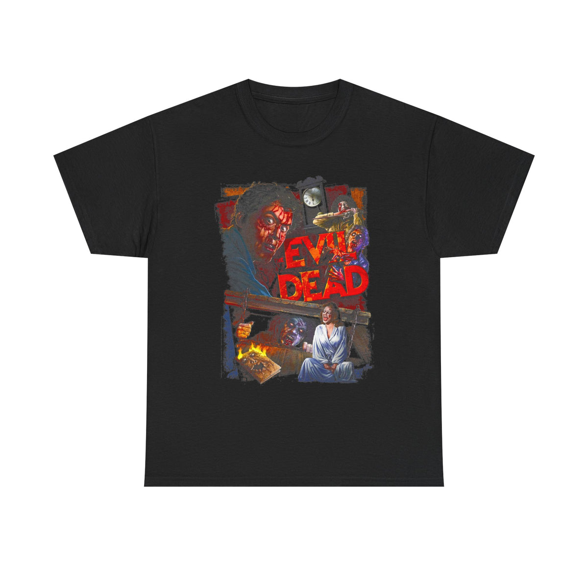 Evil Dead Retro Horror T‑Shirt — Vintage Movie Poster Tee
