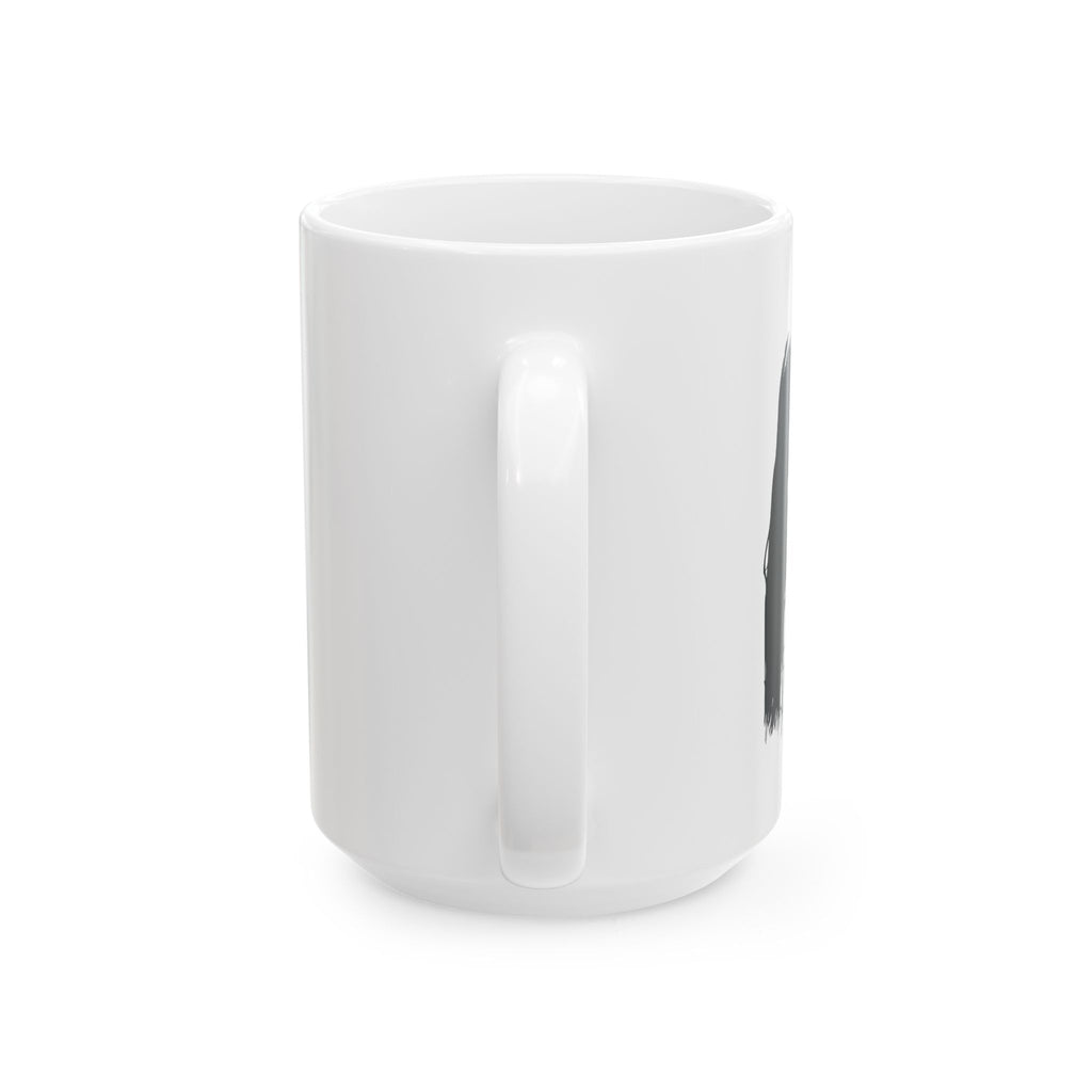 Inspirational Minimalist Ceramic Coffee Mug — Neutral Brushstroke Design (11oz & 15oz)