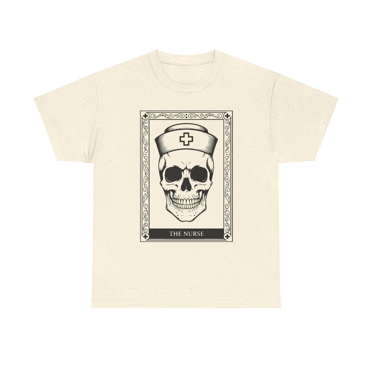 Nurse Skull Graphic Tee — Gothic Medical Skull T‑Shirt
