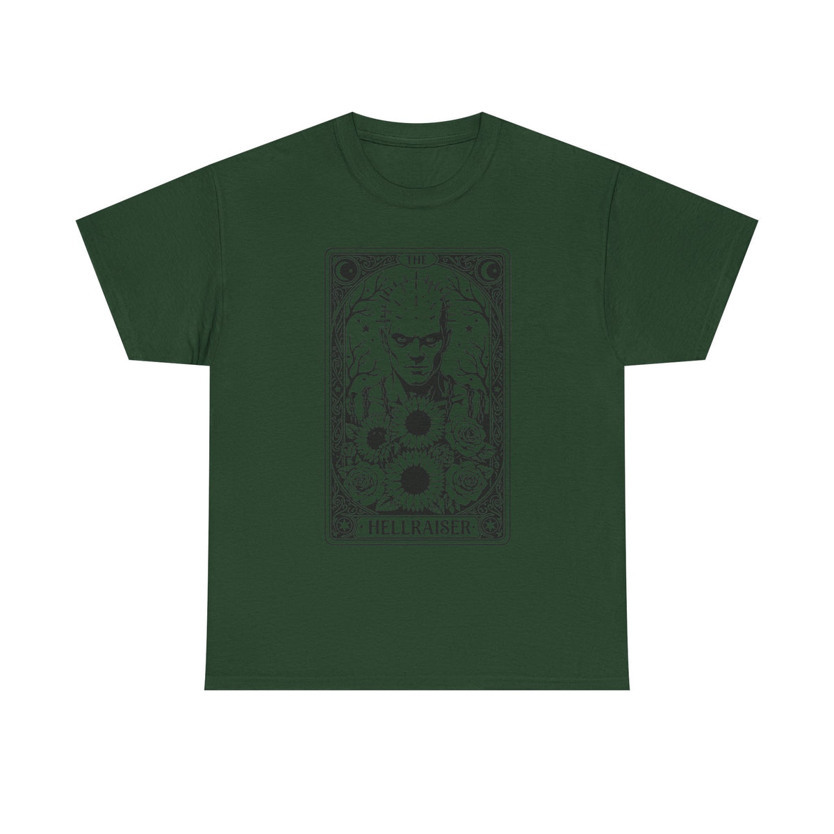 Hellraiser Tarot Card T-Shirt — Gothic Horror Pinhead Graphic Tee