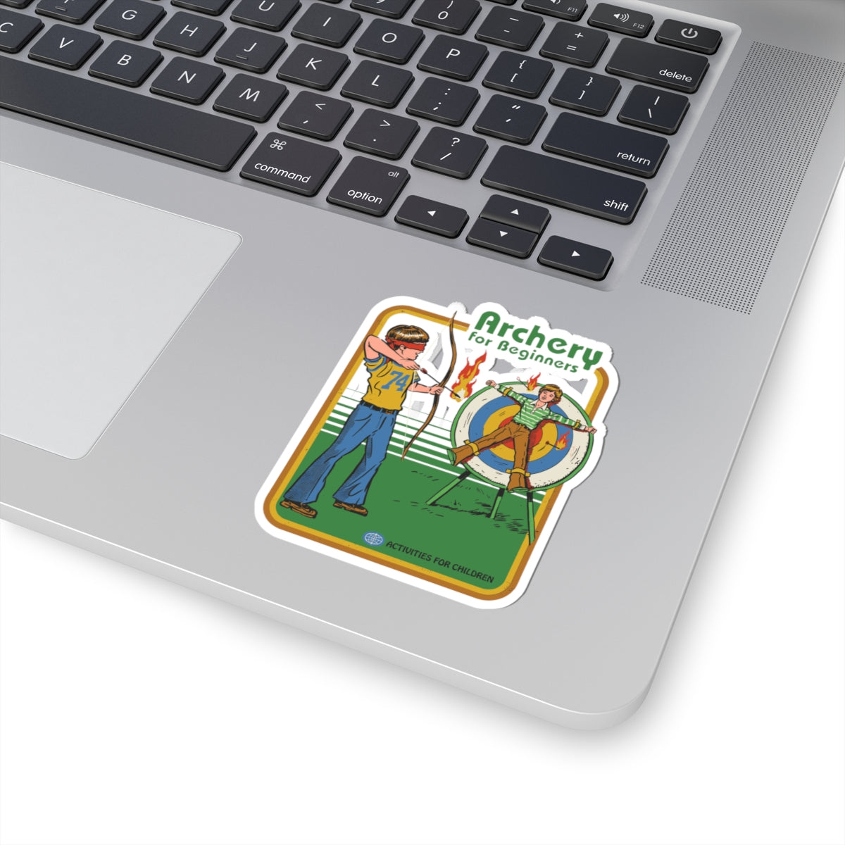 Archery for Beginners Sticker — Retro Kids Sports Kiss-Cut Sticker