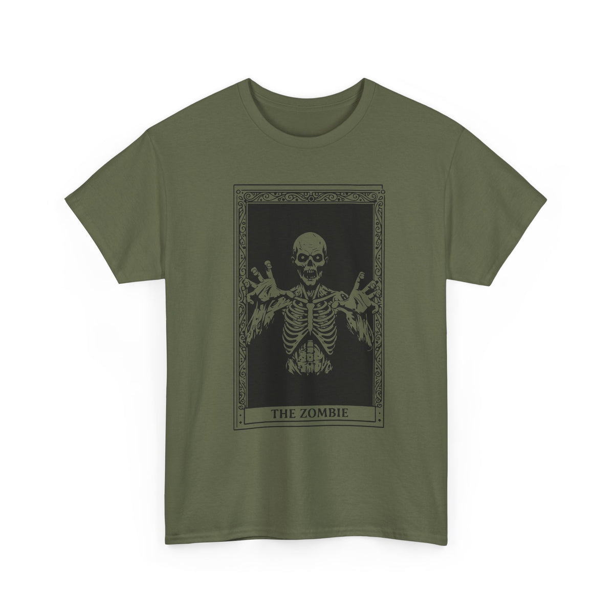 Zombie Tarot T‑Shirt — 'The Zombie' Skeletal Tarot Card Tee