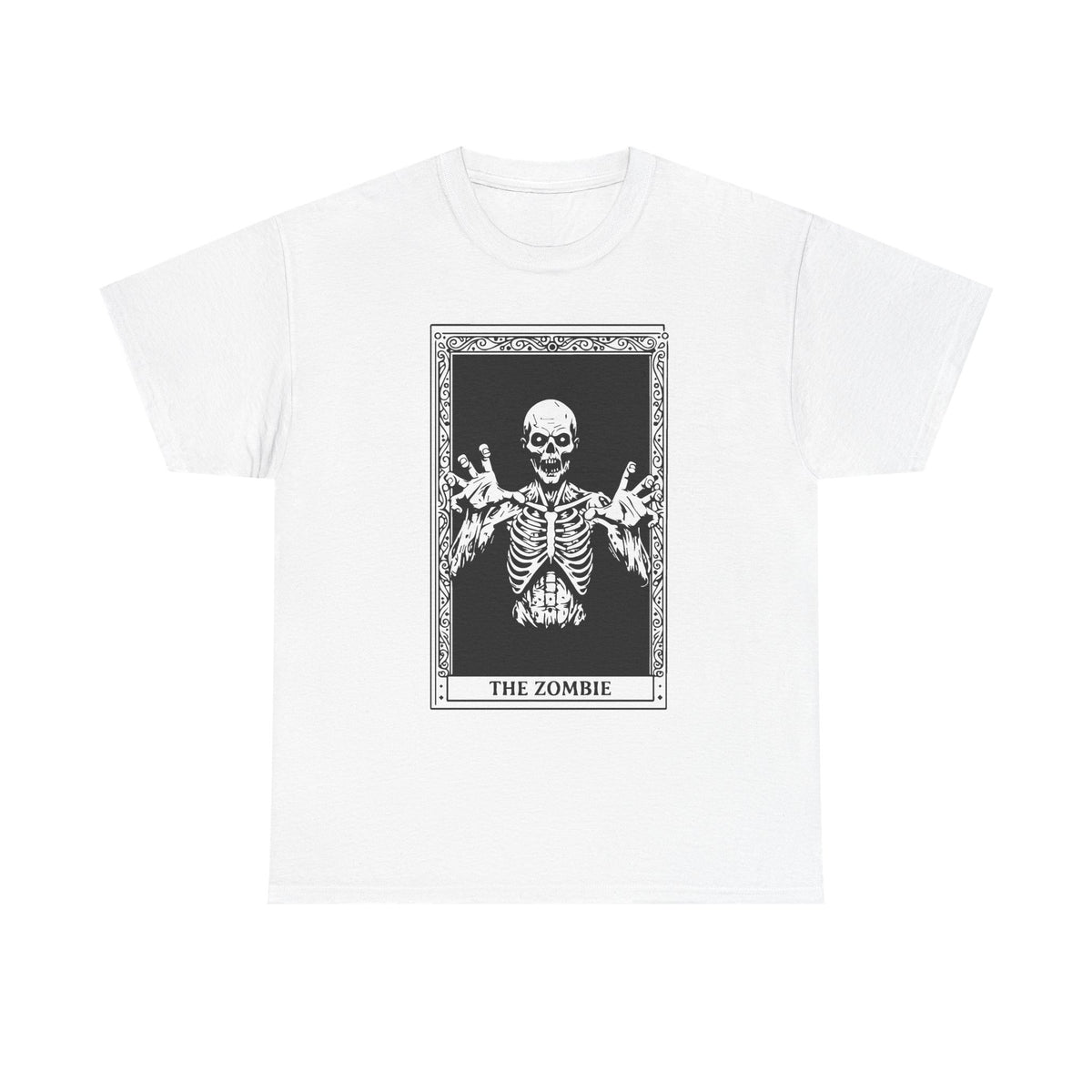 Zombie Tarot T‑Shirt — 'The Zombie' Skeletal Tarot Card Tee