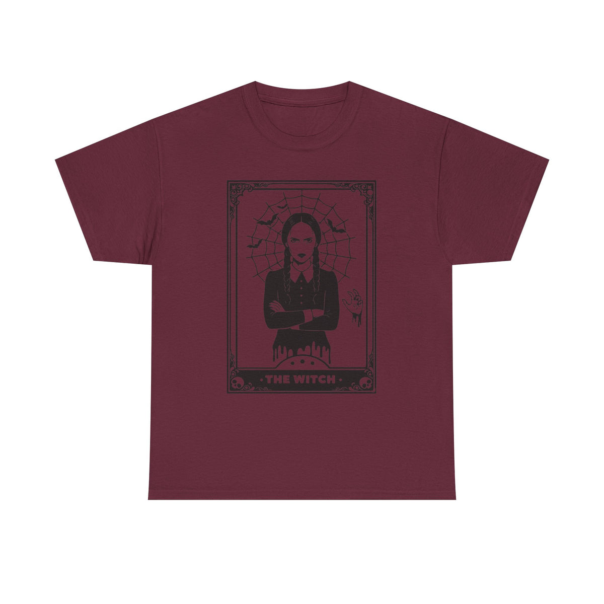 The Witch Graphic Tee - Gothic Tarot-Style Witch T-Shirt
