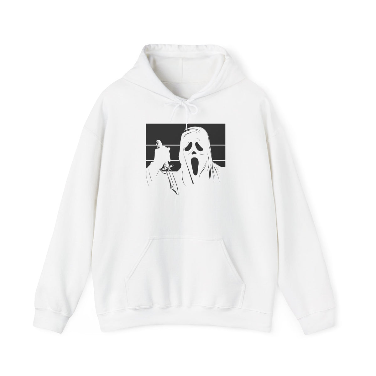 Scream Mask Graphic Hoodie – Horror Movie Ghostface Pullover