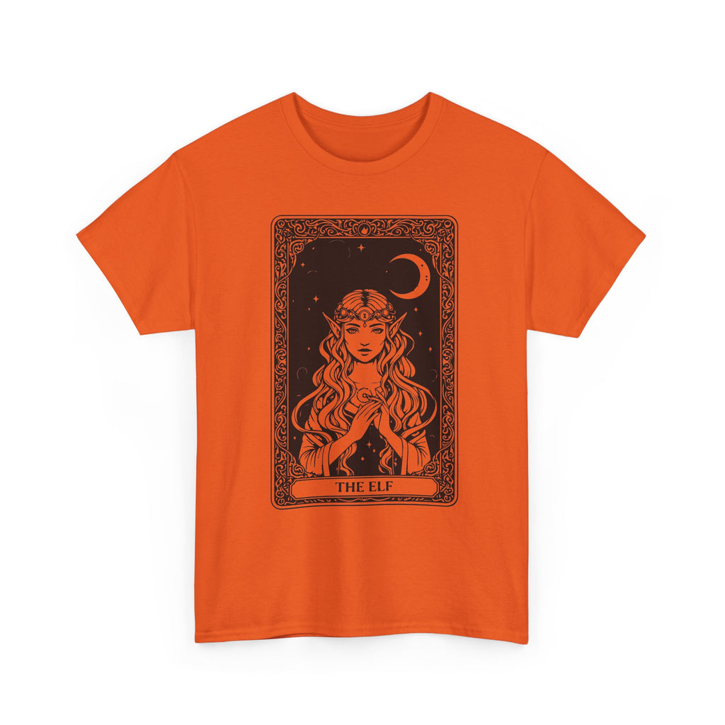 The Elf Tarot Card Tee — Mystical Moon Illustration T-Shirt