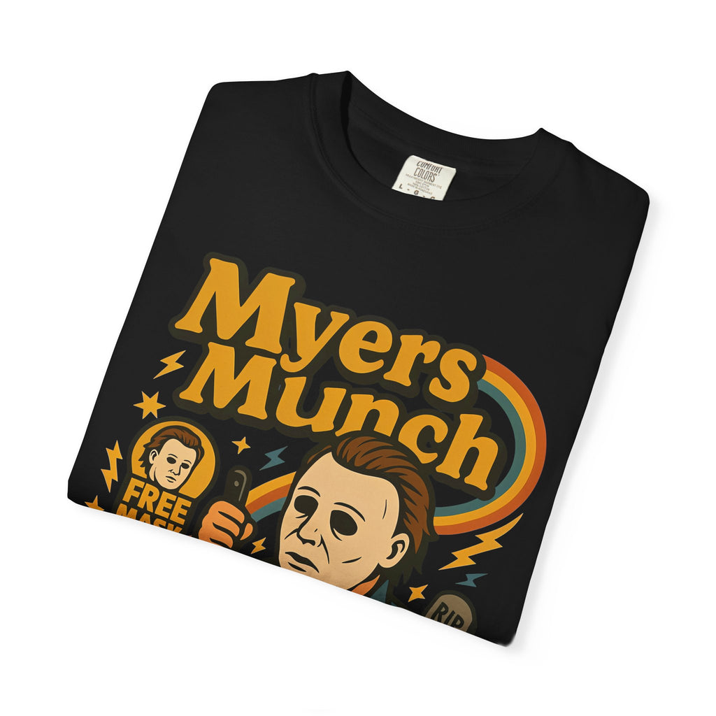 Myers Munch Halloween T‑Shirt — Michael Myers Trick-or-Treat Horror Tee
