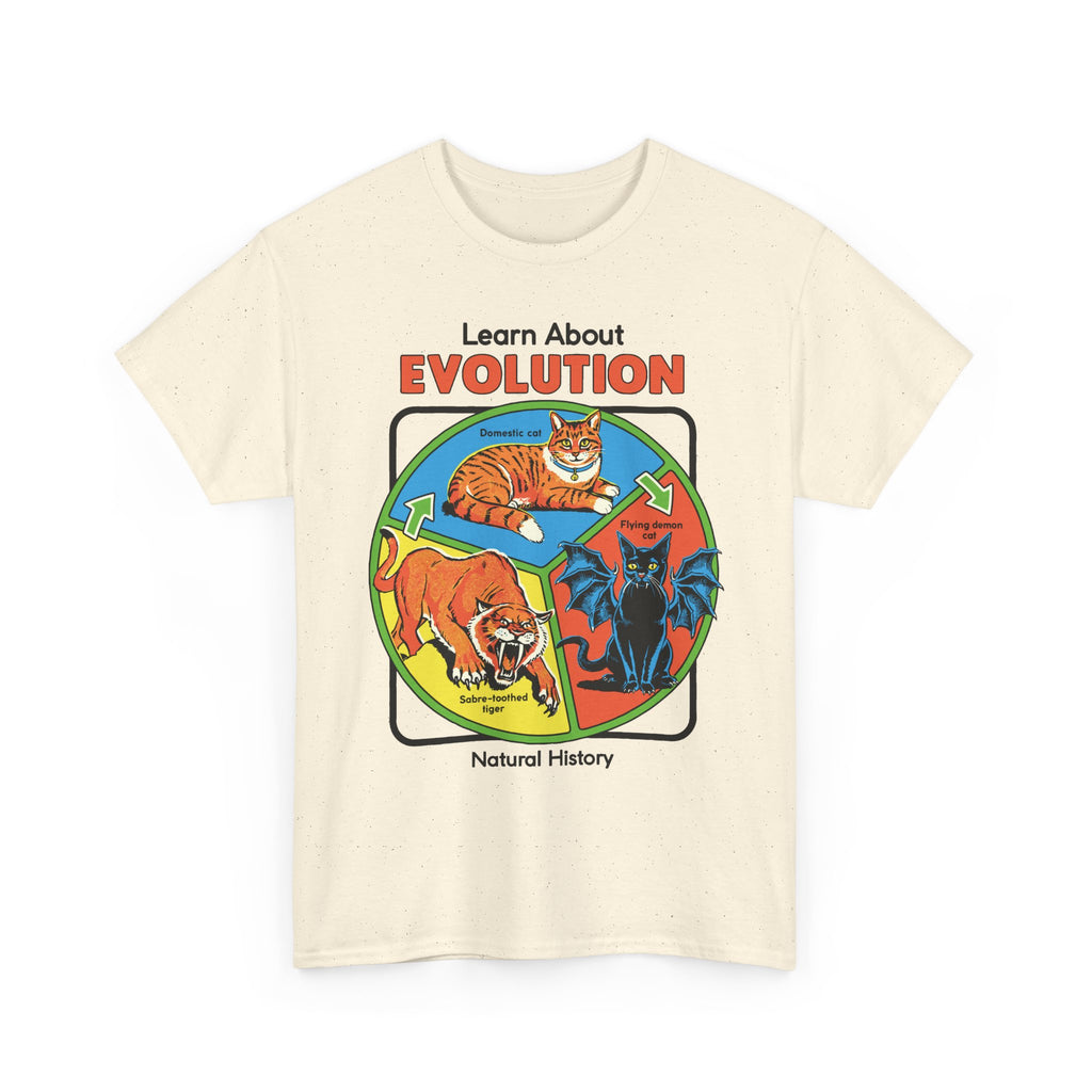 Evolution Natural History T‑Shirt — 'Learn About Evolution' Vintage Science Tee