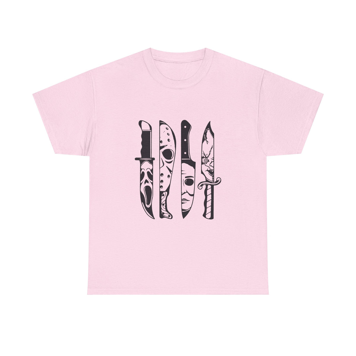 Knife Silhouette Tee — Black Blade Graphic T‑Shirt