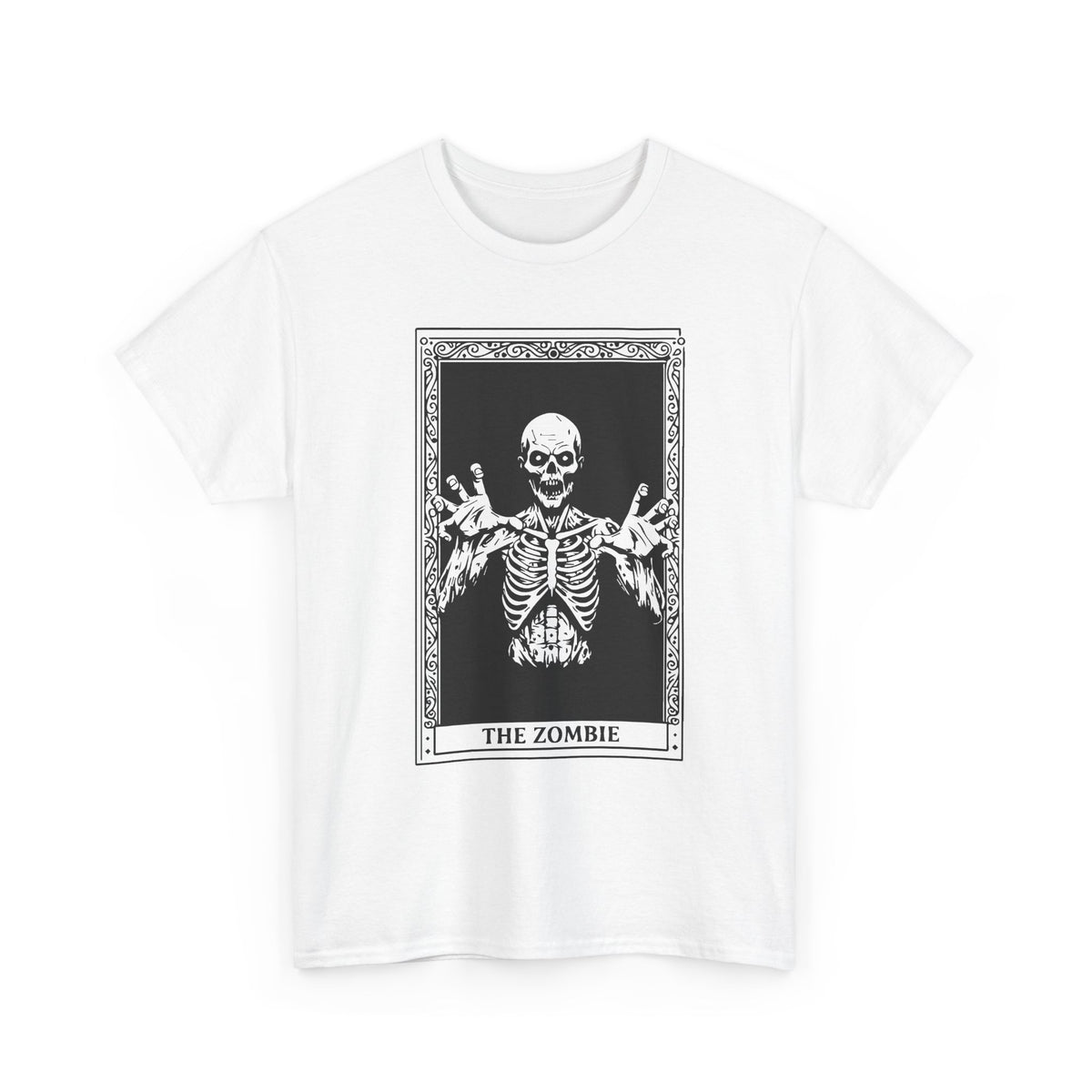 Zombie Tarot T‑Shirt — 'The Zombie' Skeletal Tarot Card Tee
