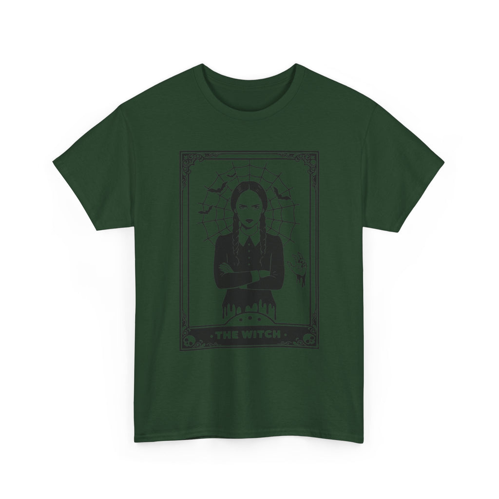 The Witch Graphic Tee - Gothic Tarot-Style Witch T-Shirt