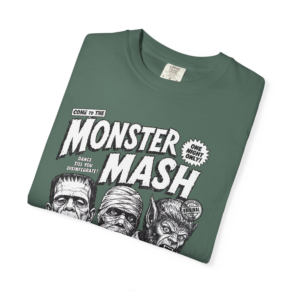 Monster Mash Vintage Horror T-Shirt — Retro Frankenstein Wolfman Mummy Concert Poster